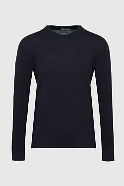 Cotton jumper blue for men