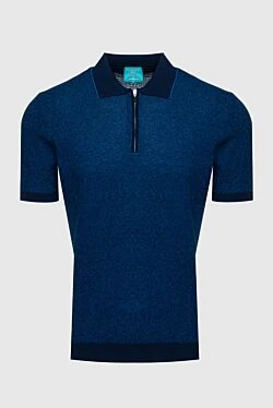 Cotton polo blue for men