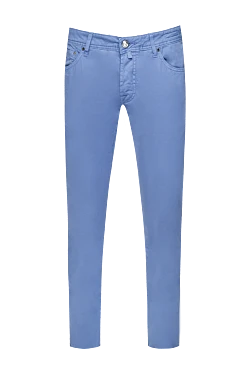 Blue cotton jeans for men