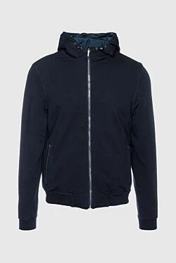 Cotton and elastane jacket blue for men