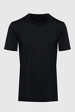 Black cotton T-shirt for men