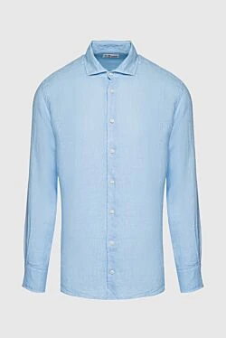 Men's linen shirt blue