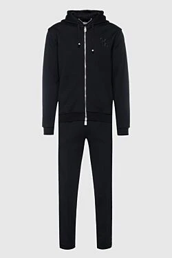 Black men's wool sports suit