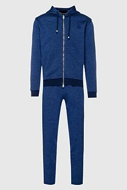 Men's wool sports suit, blue