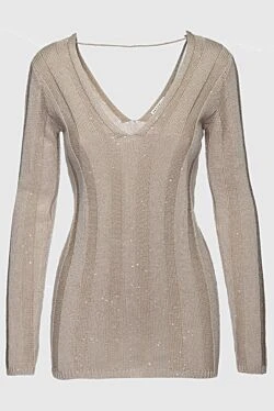 Beige jumper for women