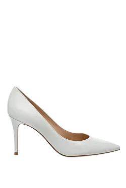 White leather shoes for women