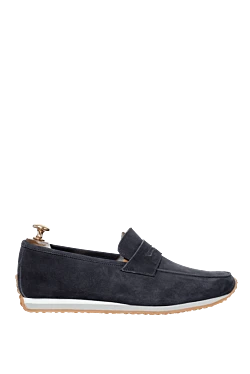 Gray suede drivers for men