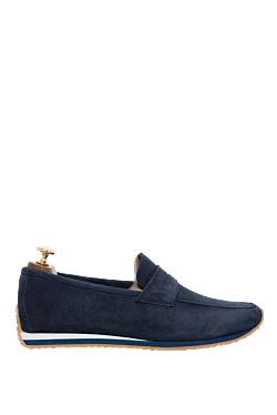 Blue suede drivers for men