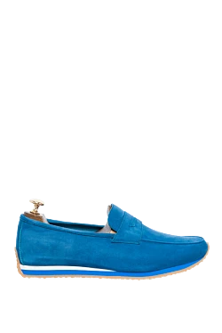 Blue suede drivers for men