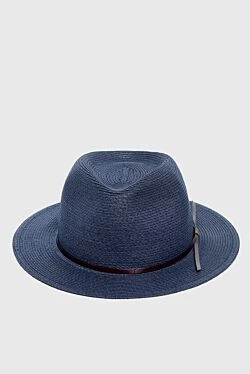 Cotton and polyester hat blue for men