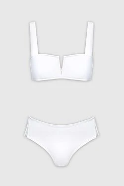 White women's two-piece swimsuit made of polyamide and lycra