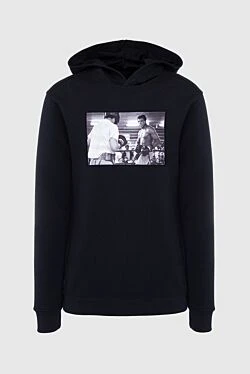 Men's cotton hoodie black