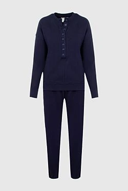 Women's blue cotton walking suit