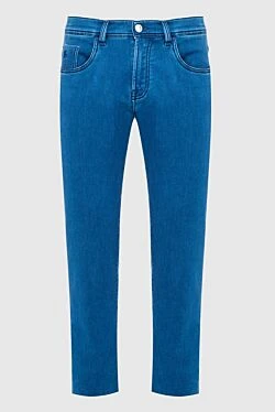 Cotton and polyester jeans blue for men