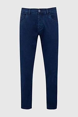 Cotton and polyester jeans blue for men