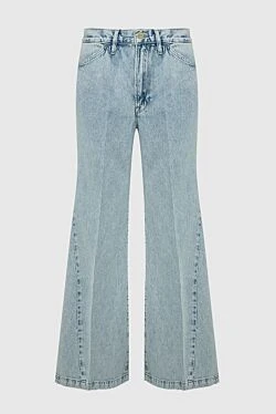 Blue cotton jeans for women