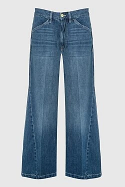 Blue cotton jeans for women