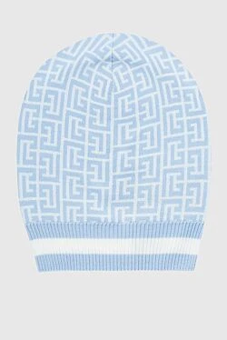 Blue woolen hat for women