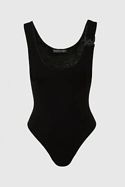 Bodysuit made of polyester and elastane black for women