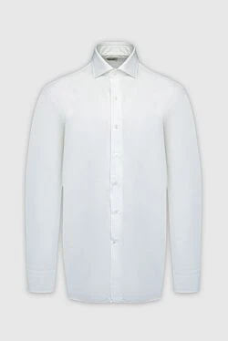 White cotton shirt for men