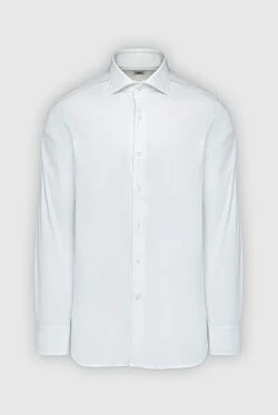 White cotton shirt for men