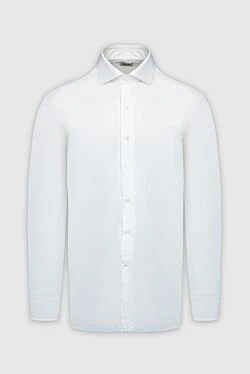 White cotton shirt for men