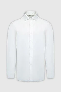 White cotton shirt for men