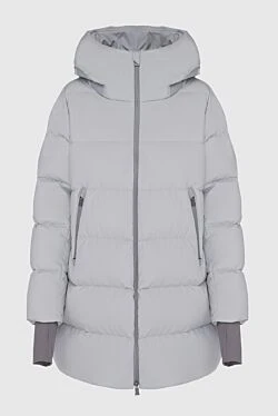 Gray polyamide down jacket for women