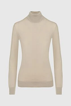 Beige cashmere golf for women