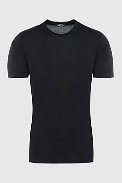 Black cotton T-shirt for men