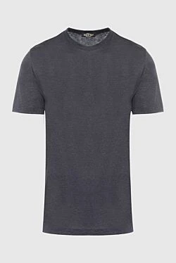 Gray cotton T-shirt for men