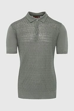 Cotton polo green for men