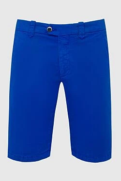 Cotton and elastane shorts blue for men