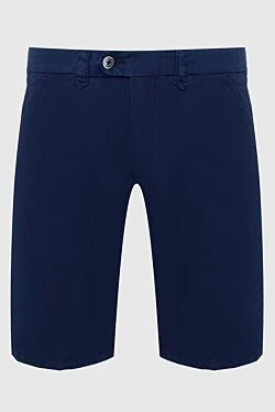 Blue cotton shorts for men