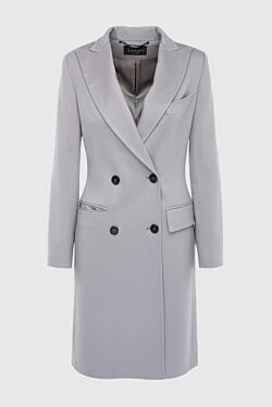 Gray wool coat for women