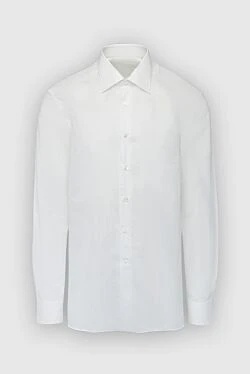 Ерлерге арналған ақ мақта көйлек