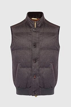 Жилет из кашемира коричневый мужской