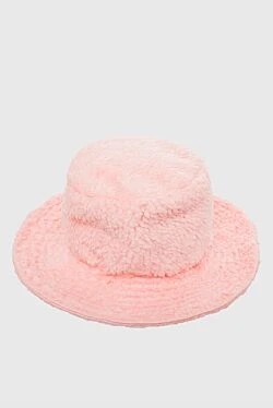 Pink cotton hat for women