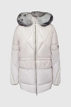 Gray down jacket for women