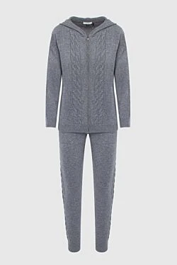 Women's gray walking suit made of cashmere