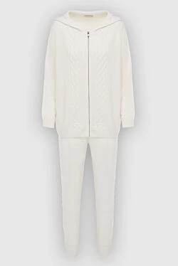 White women's walking suit made of cashmere