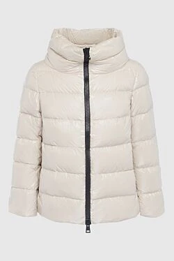 White polyamide down jacket for women