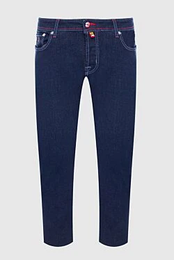 Blue cotton jeans for men