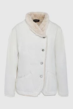 White cotton jacket for women