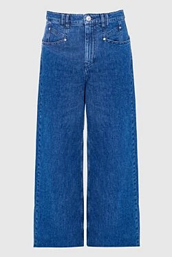 Blue cotton jeans for women