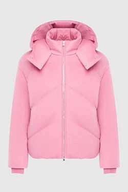 Pink cashmere down jacket for women