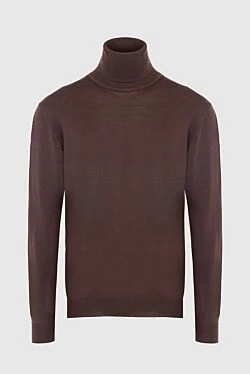 Brown wool men's golf