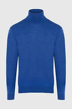 Men's blue wool golf