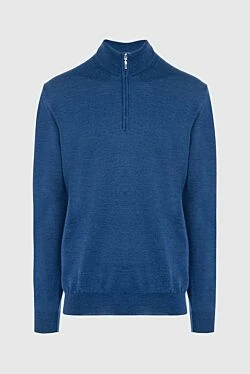 Wool troyer blue for men