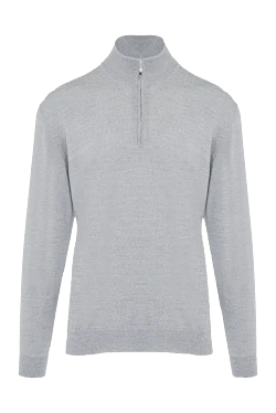 Gray wool troyer for men